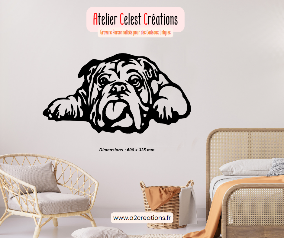 Décor Mural Bull Dog