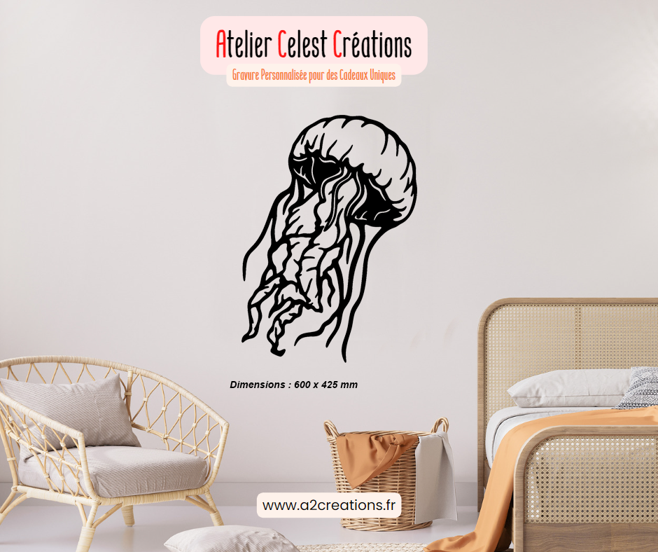 Décor Mural Méduse